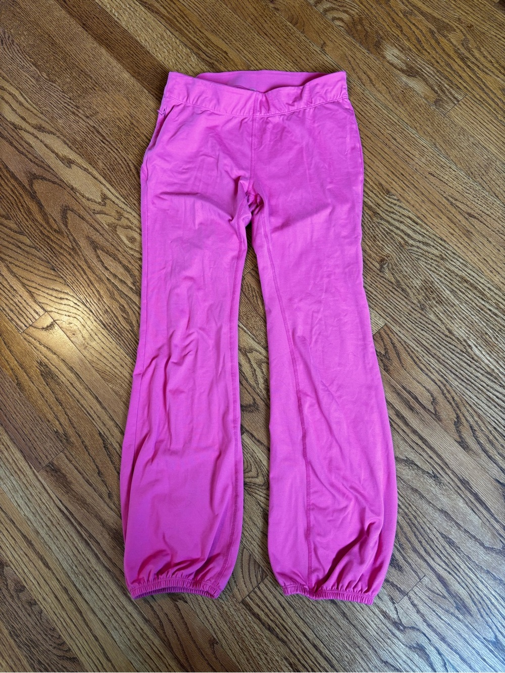 Free People Movement Bubblegum Pink 7/8 leggings with gathered hem
